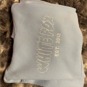 White Fox Sky Blue Hoodie L/XL